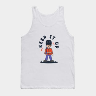 cute british soldier cartoon Tank Top